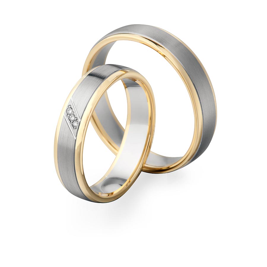 Trauringe Koblenz 600 Platin, 585 Gelbgold 514724-50