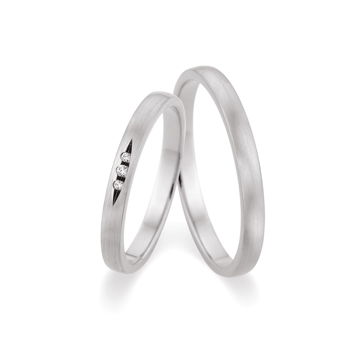 Trauringe Koblenz Eheringe  375 Weißgold 517507-25