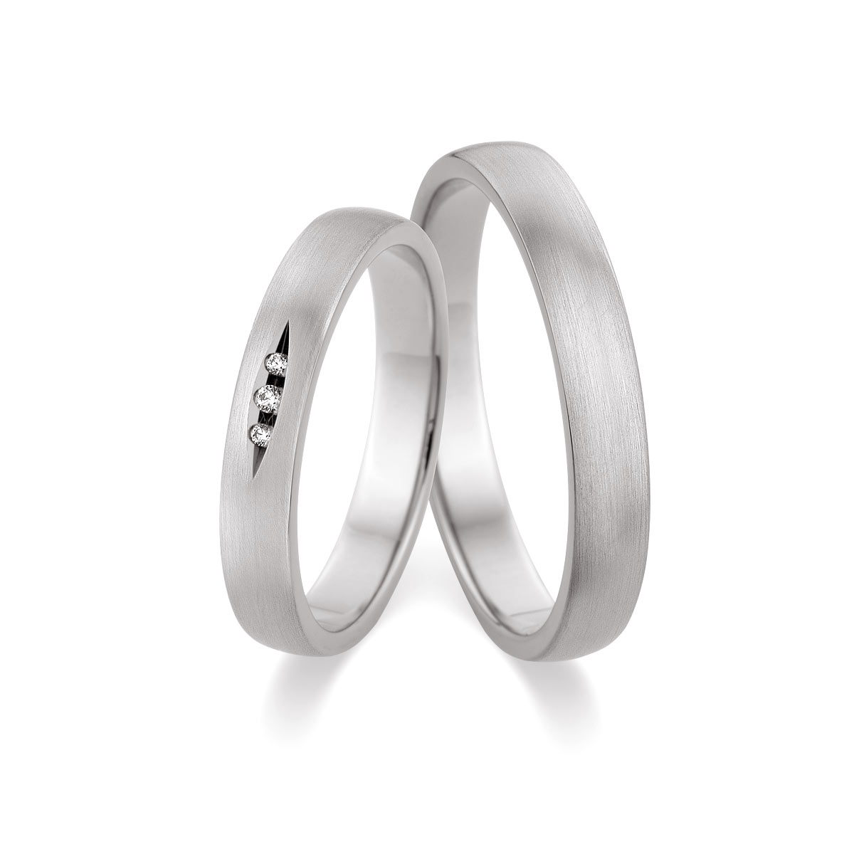 Trauringe Koblenz Eheringe  375 Weißgold 517507-35