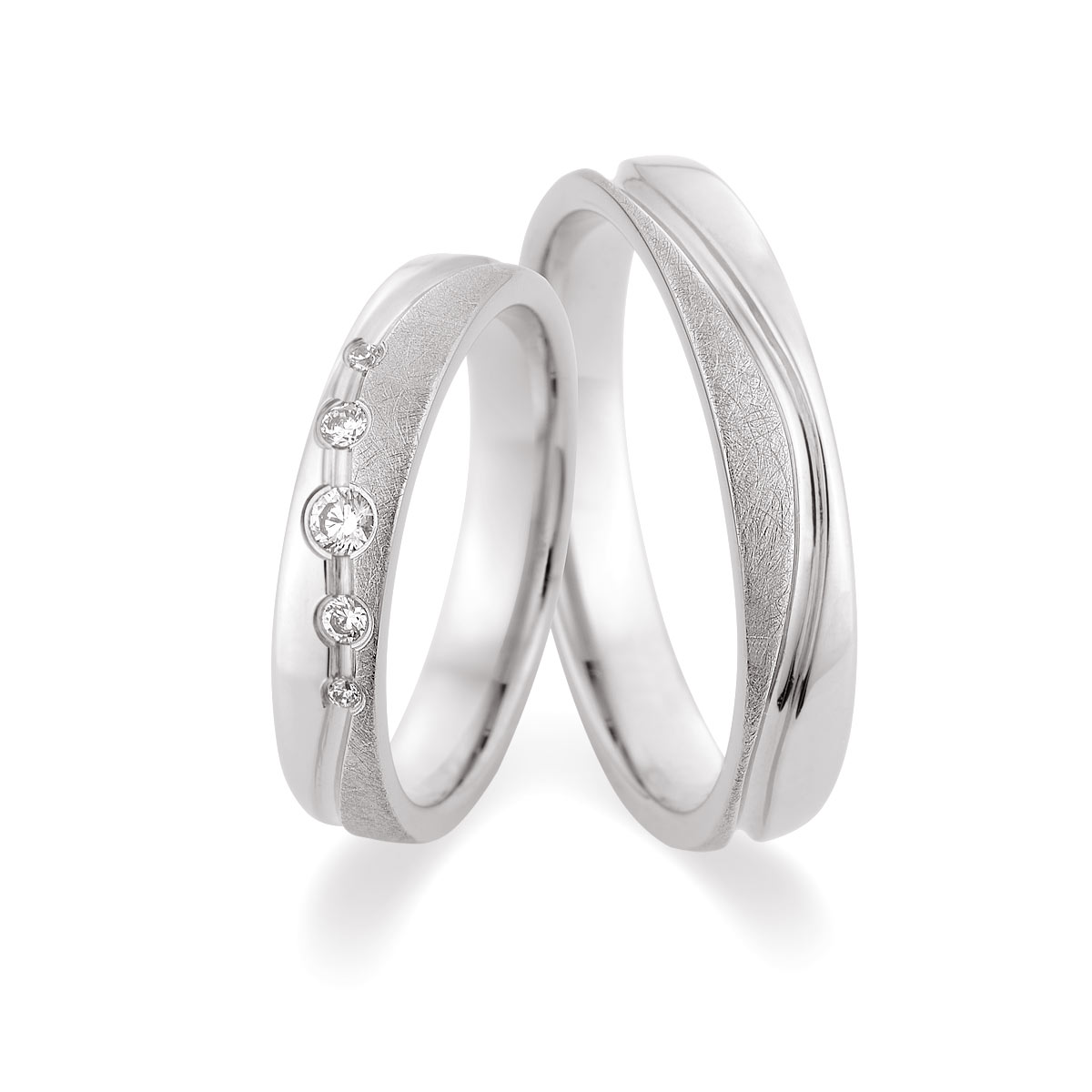 Trauringe Koblenz Eheringe  375 Weißgold 517511-40