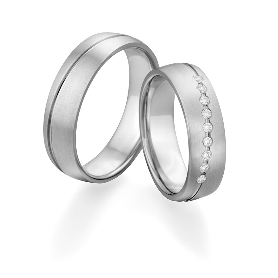 Freundschaftsringe Koblenz 925 Silber rhodiniert 520062-60