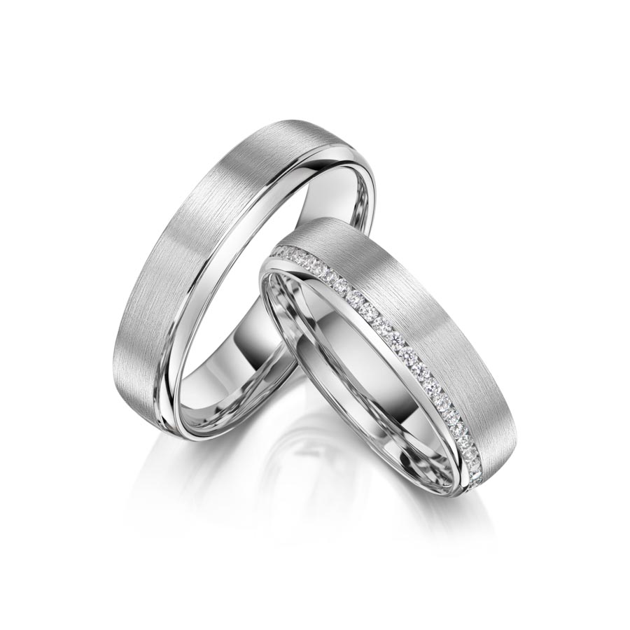 Freundschaftsringe Koblenz 925 Silber rhodiniert 520073-55