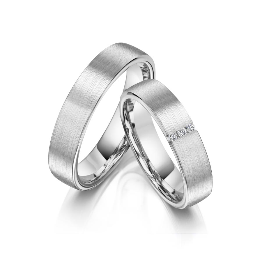 Freundschaftsringe Koblenz 925 Silber rhodiniert 520074-50