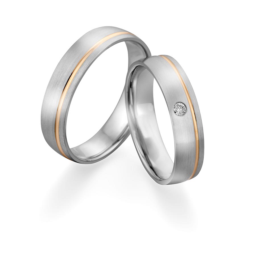 Freundschaftsringe Koblenz 925 Silber rhodiniert, gelb vergoldet 526139-50