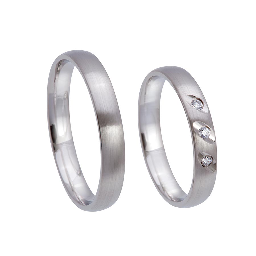 Trauringe Koblenz 375 Weißgold 517349-35