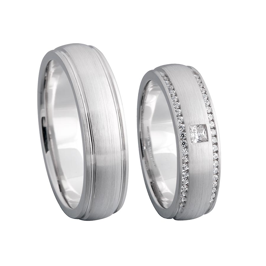 Freundschaftsringe Koblenz 925 Silber rhodiniert 520063-62